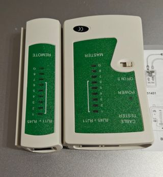 Probador de Cable de Red RJ45/RJ11 LAN telefónico