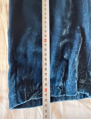 Pantalón Mango Terciopelo Azul Verdoso Talla S