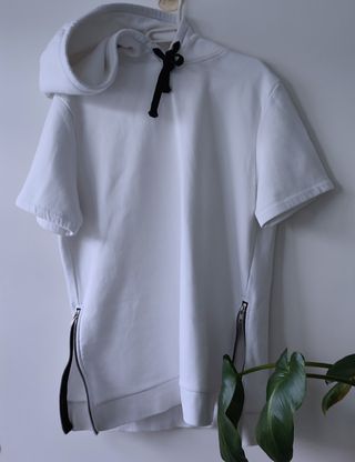 Sudadera H&M Blanca Manga Corta Talla M