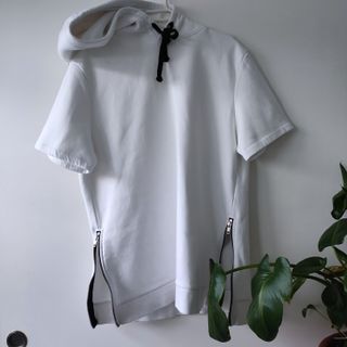 Sudadera H&M Blanca Manga Corta Talla M