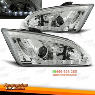 FAROS LUZ DIURNA FORD FOCUS, 04-08 CRISTAL CLAR