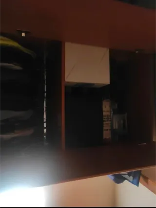 Armario 2 puertas madera 2,37x65x55