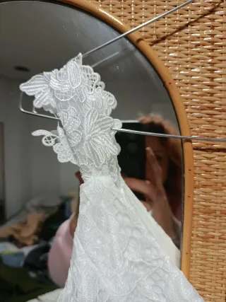 Vestido de Novia Blanco Encaje Tul M