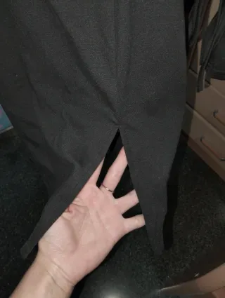 Vestido negro Shein manga larga