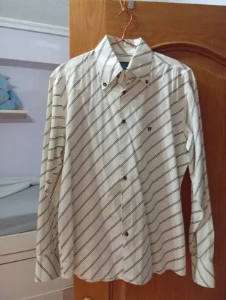 Camisa hombre manga larga rayas