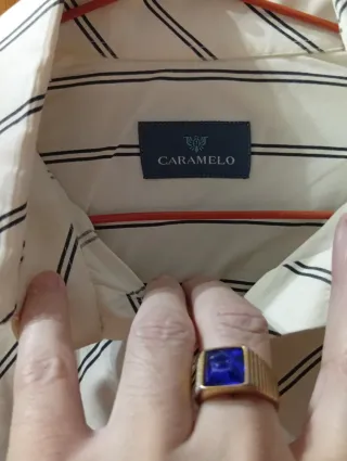 Camisa hombre manga larga rayas