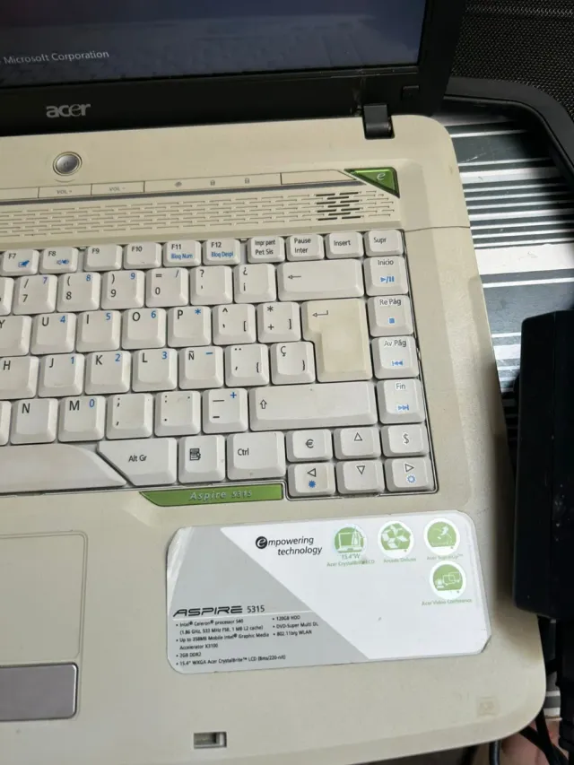 Portátil Acer Aspire 5315