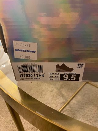 Zapatillas Skechers Beige Mujer