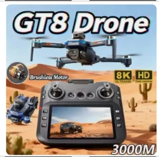 Dron GT8 Negro con Cámara 8K HD