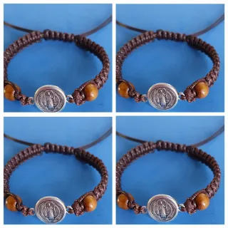 22 Pulseras Ajustables Nudo Celta y medallas