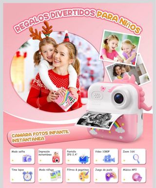 Cámara Instantánea Infantil ElecMoga Unicornio