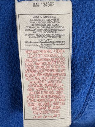 Sudadera Nike Azul Vintage con Capucha