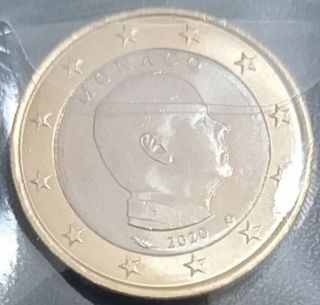 S/C MÓNACO 2 MONEDAS DE 1€ 2020 y 2023