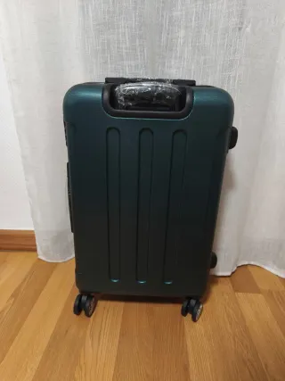 Maleta de viaje flexible verde