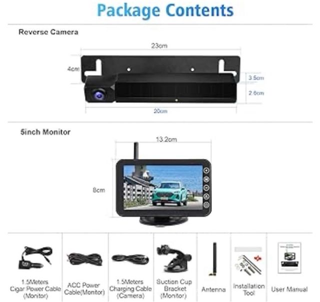 Cámara solar trasera vehículos