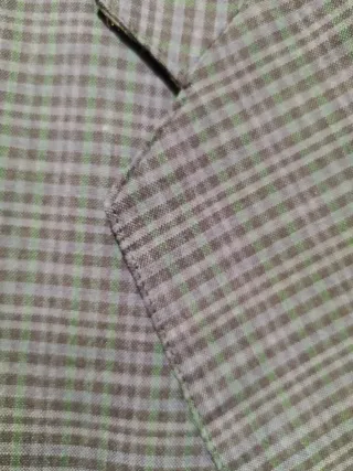 Americana cuadros verde-azul