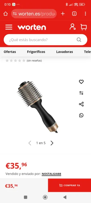 Secador de pelo y voluminizador Albesser