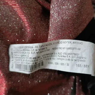 Miniabito rosa glitter Pull&Bear M