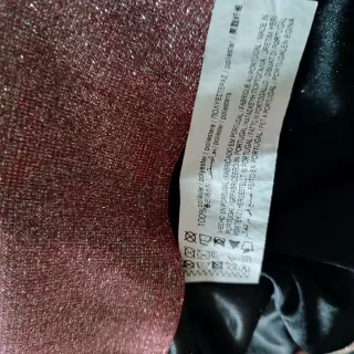 Miniabito rosa glitter Pull&Bear M