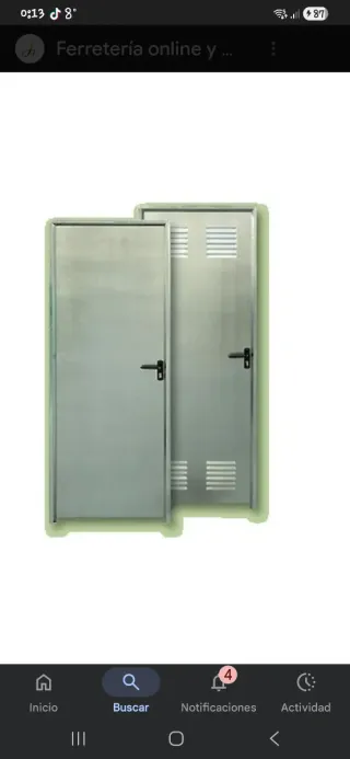 Puertas trastero metálicas medidas 90 de ancho 2 l