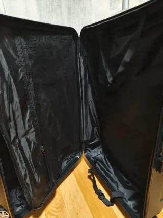 Maleta grande flexible verde azulado