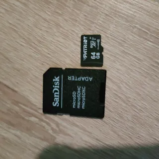 Tarjeta MicroSD 64GB Patriot + Adaptador
