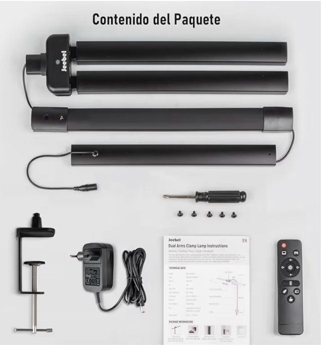 Lámpara Escritorio Doble JEEBEL