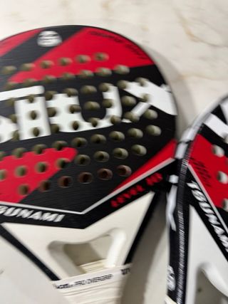 2 Palas Pádel Siux Tsunami Roja