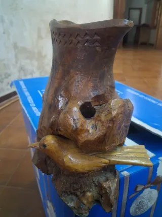 Vaso Legno Ulivo Anni '80
