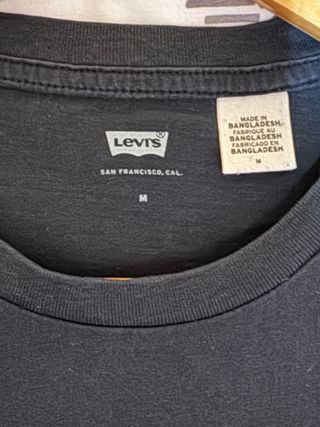Camiseta Levi's Básica Negra Talla M
