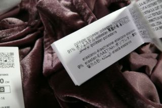 Body Zara Veludo Roxo