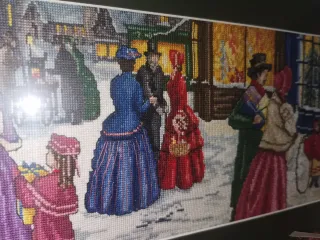 Cuadro Punto de Cruz Victoriano