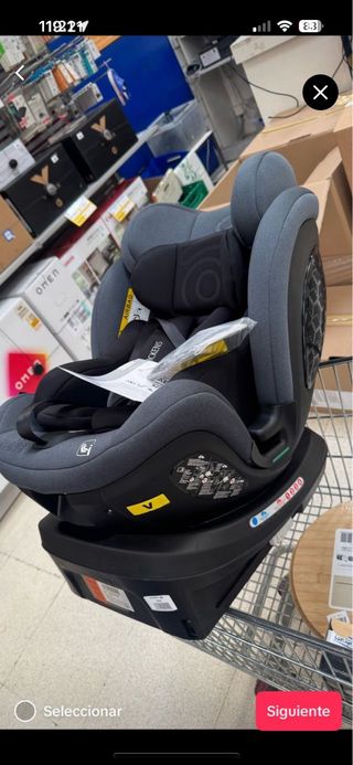 Silla de coche para bebé giratoria