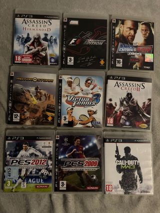 Lote 9 Videojuegos PS3/Playstation 3