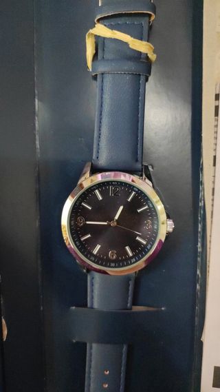 Reloj Krontaler Hombre Azul y Plateado