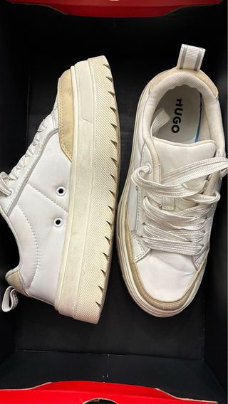 Tênis Hugo Boss Branco e Bege