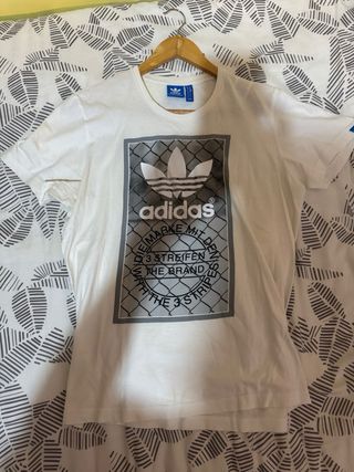 Camiseta Adidas Talla M Blanca