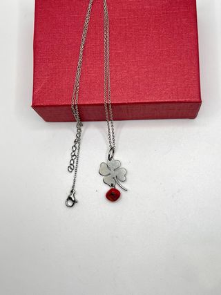 Colgantes variados trébol acero inoxidable