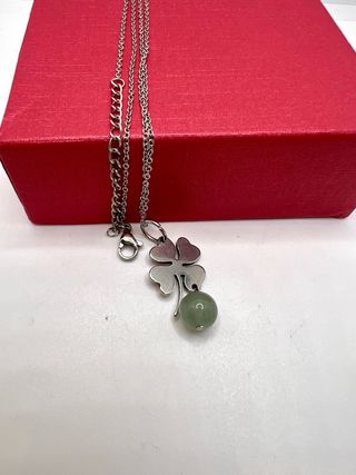 Colgantes variados trébol acero inoxidable