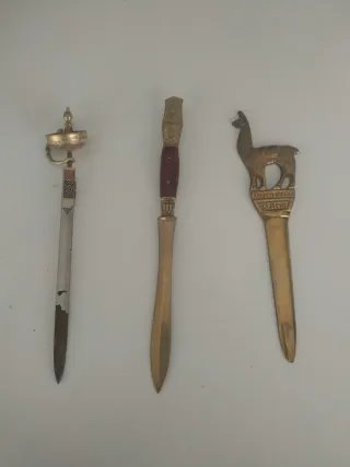 Lote 3 Abrecartas decorativos