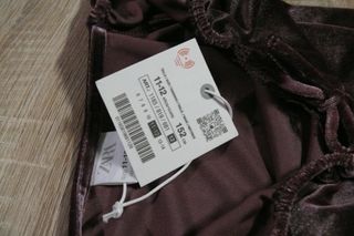 Body Zara Veludo Roxo Tamanho Único