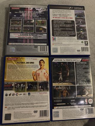 Lote 4 Juegos PS2: PES 4, F1 2003, PES 6, NBA Live