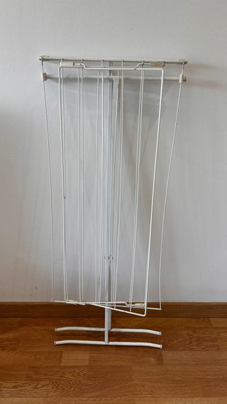 Tendedero plegable blanco metal