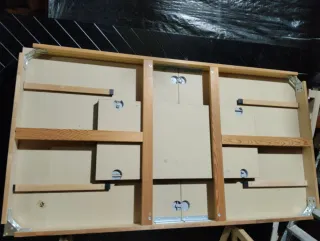 Tavolo estensibile nero/marrone Ikea