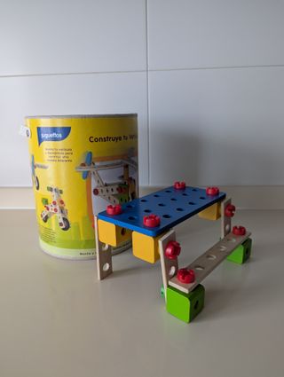 Cubo Construye tu Vehículo Madera 120 Piezas