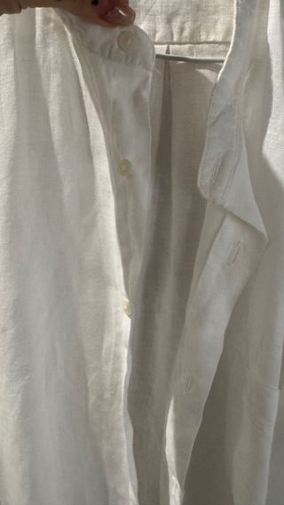Camisa blanca de lino