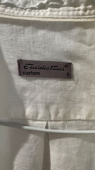 Camisa blanca de lino