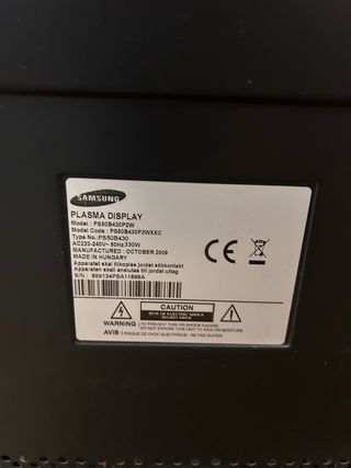 Televisor Plasma Samsung Negro