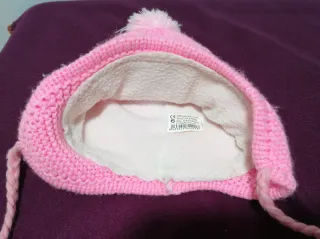 Gorro Hello Kitty rosa forrado