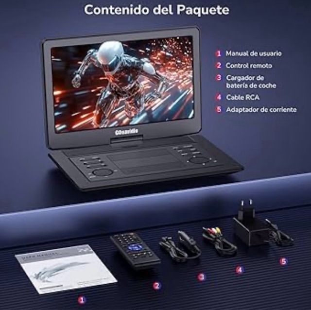 Reproductor DVD Portátil Gonavidio NP0611B-N1